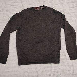 Men's 100% Extra Fine Merino Wool Crewneck Sweater Size S/M
